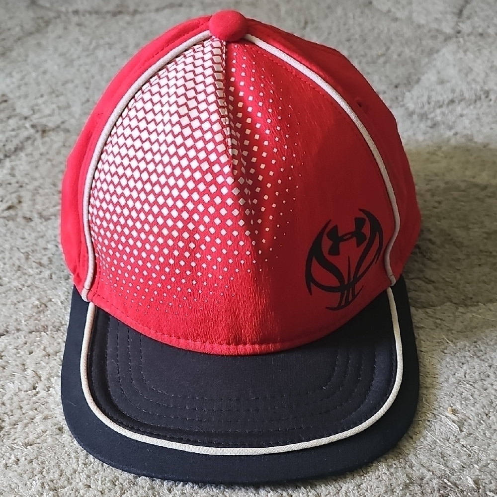 Nwot Under Armour Red Basketball Logo Cap